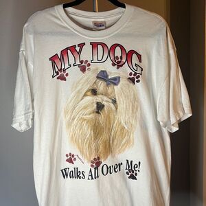 Vintage beautiful condition, dog shirt, hard to find heavy weight cotton